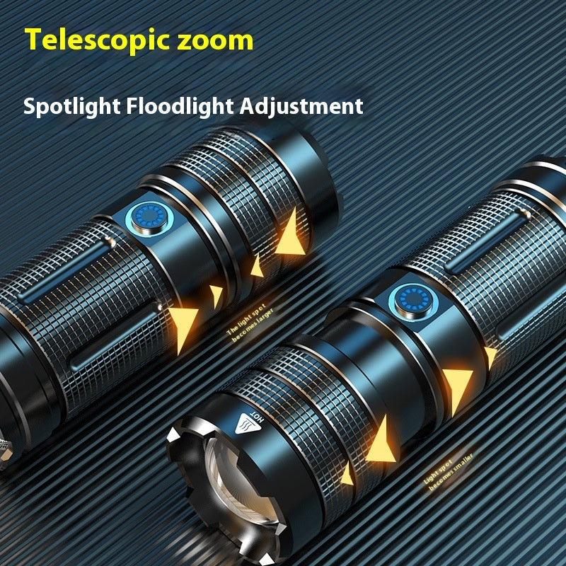 Strong Light Super Bright Flashlight Remote Outdoor Charging High Power Portable Zoom