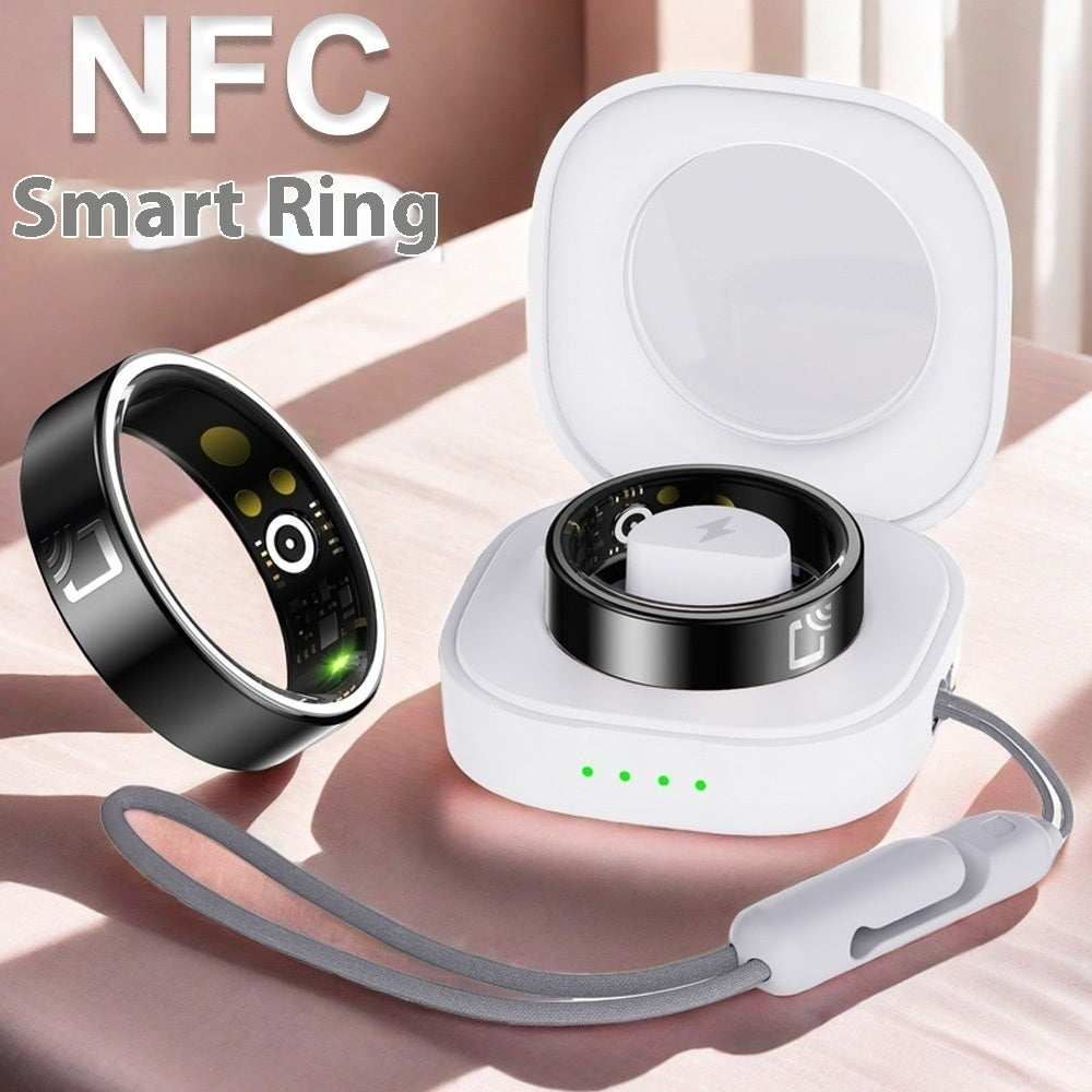 Waterproof Smart Ring Heart Rate Blood Oxygen