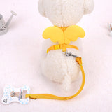 Pet Walking Dog Angel Wings Hand Holding Rope