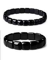 Men And Women Couple Natural Obsidian Bracelet