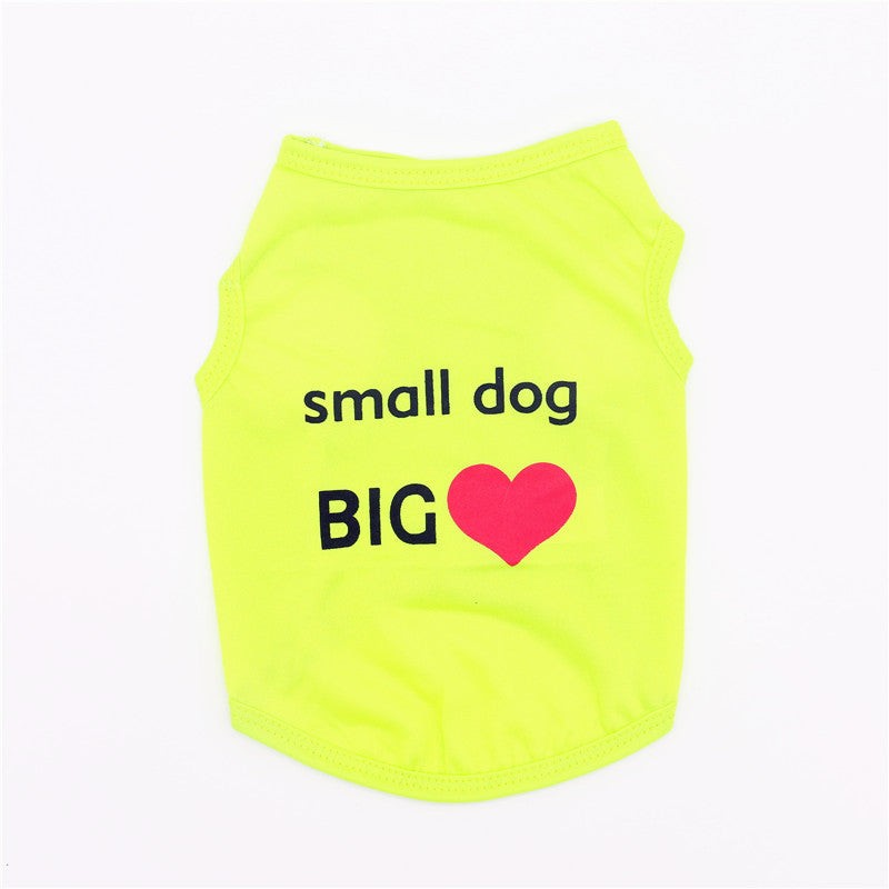 Pet Clothing Puppy Summer Vest Polyester Breathable