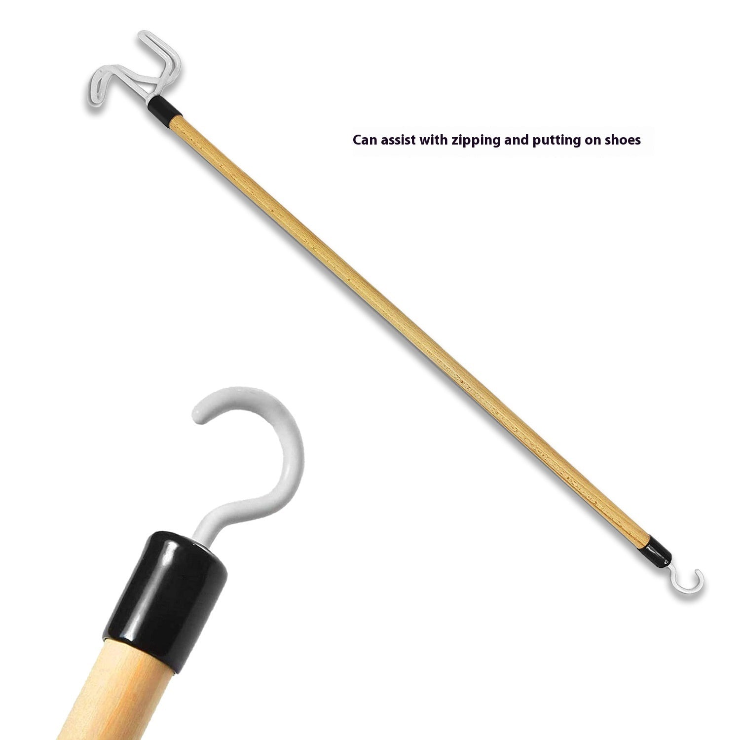 Multi-functional Shoehorn Dressing Auxiliary Rod Elderly Pregnant Women Disabled Auxiliary Dressing Shoes Zipper