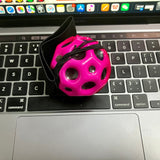 70mm Solid Wrist Elastic Holed Balls Decompression Toy