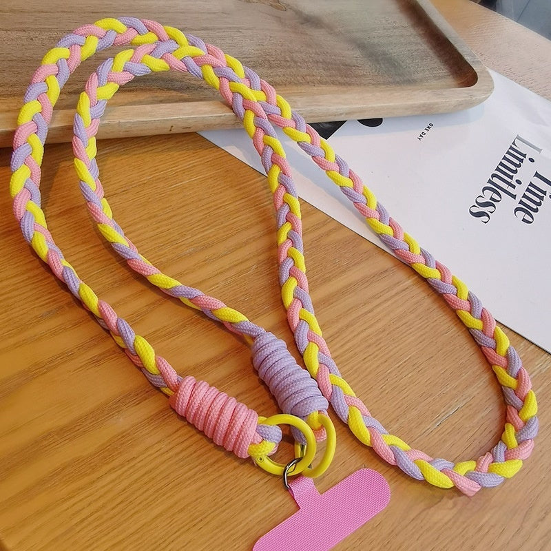 Crossbody Three-strand Horse Tail Mobile Phone Lanyard