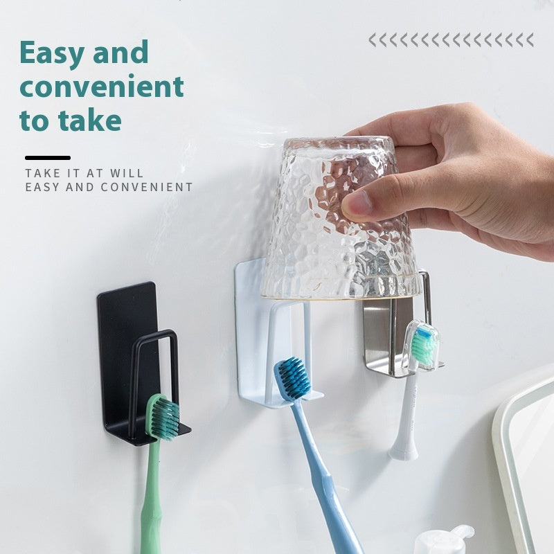 Stainless Steel 304 Toothbrush Holder Punch-free Cup Holder