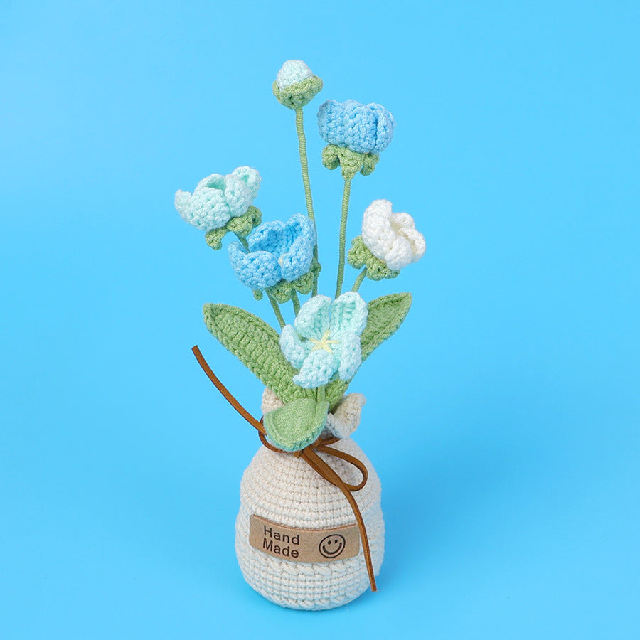 Handmade Wool Knitted Flower Pot