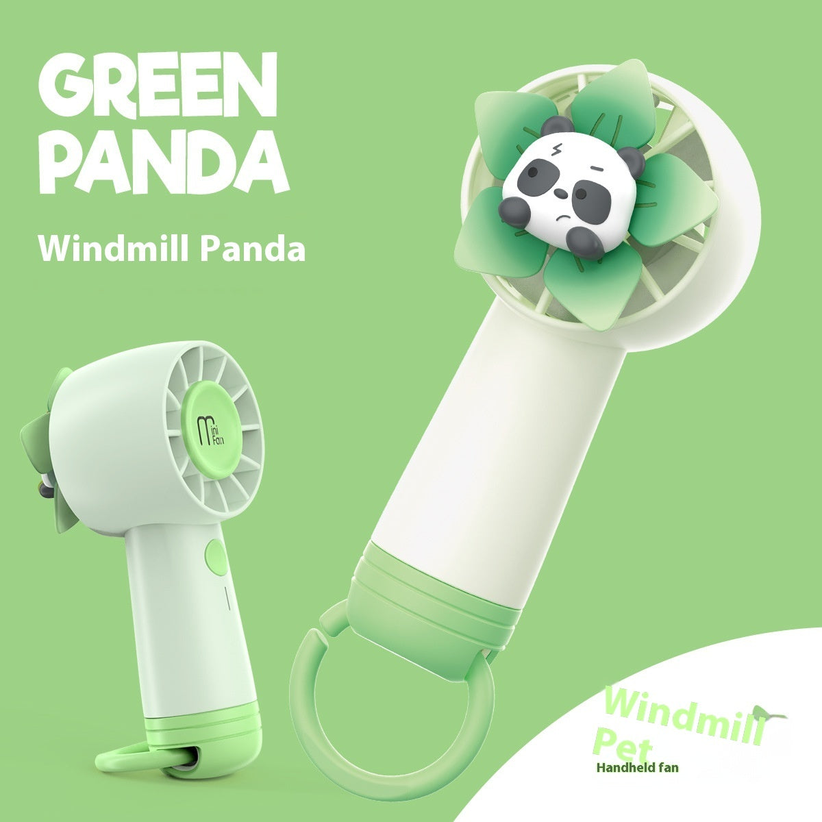 Household Portable Creative Cartoon Handheld Fan