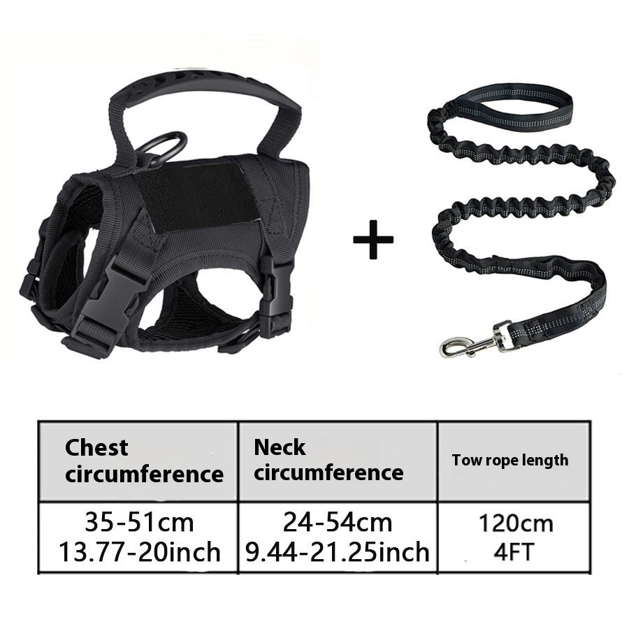 Tactical Cat Chest Strap Vest Hand Holding Rope Anti Breaking Loose