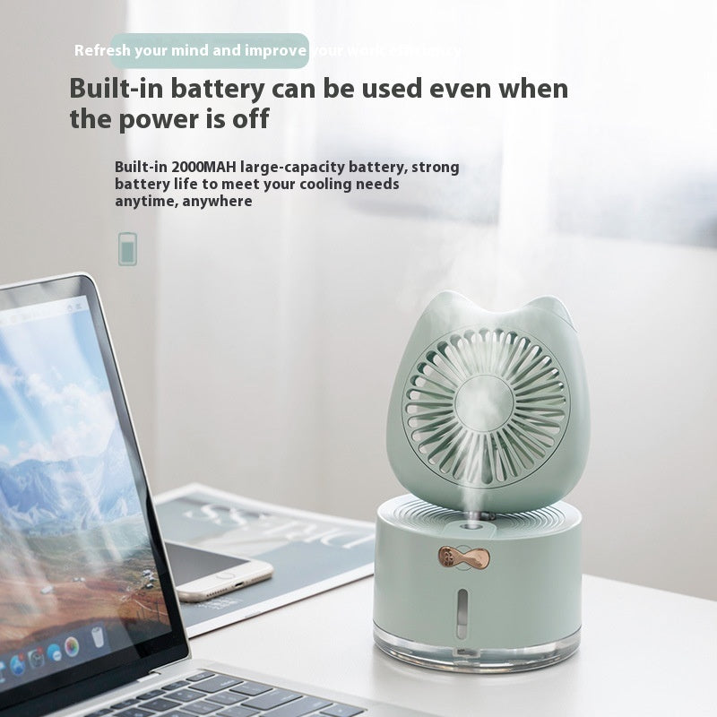 Multi-function Mini Humidifier Fan