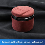 Suede Luminous Prevent Fly Ash Car Ashtray