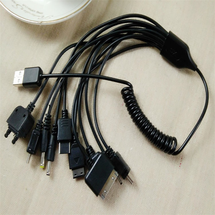 Multi-Function Mobile Phone Charging Cable Ten In One