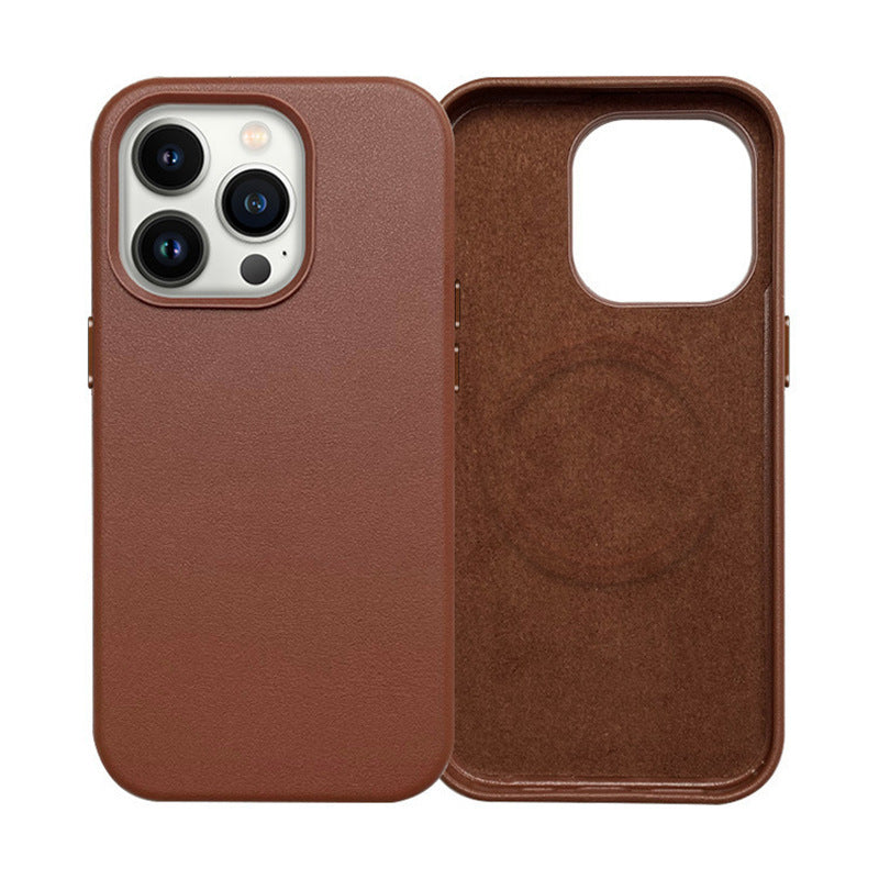 IPhone14 Series Magnetic Business Leather Drop-resistant Anti-wear Phone Case