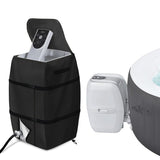 Hot Tub Spa Heater Pump Cover with Zipper Opening, Waterproof Anti-UV Insulated