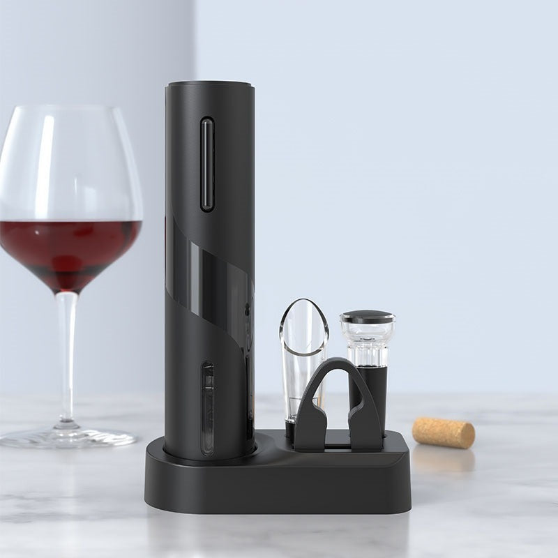 Rechargeable Red Wine Electric Bottle Opener With Storage Base Set