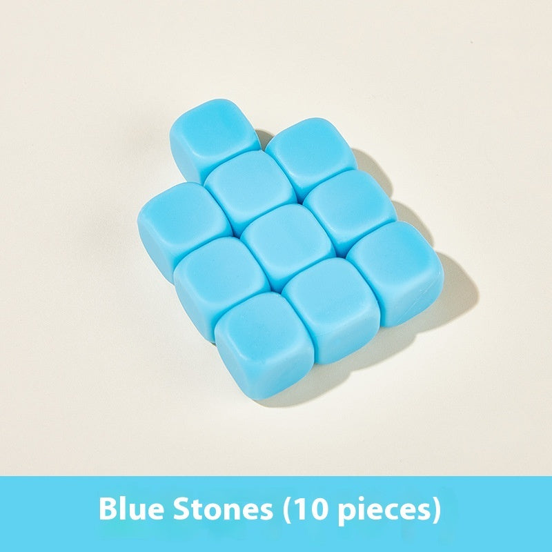 Classic Game Square Silicone Scratch Stone Puzzle Childhood Nostalgia