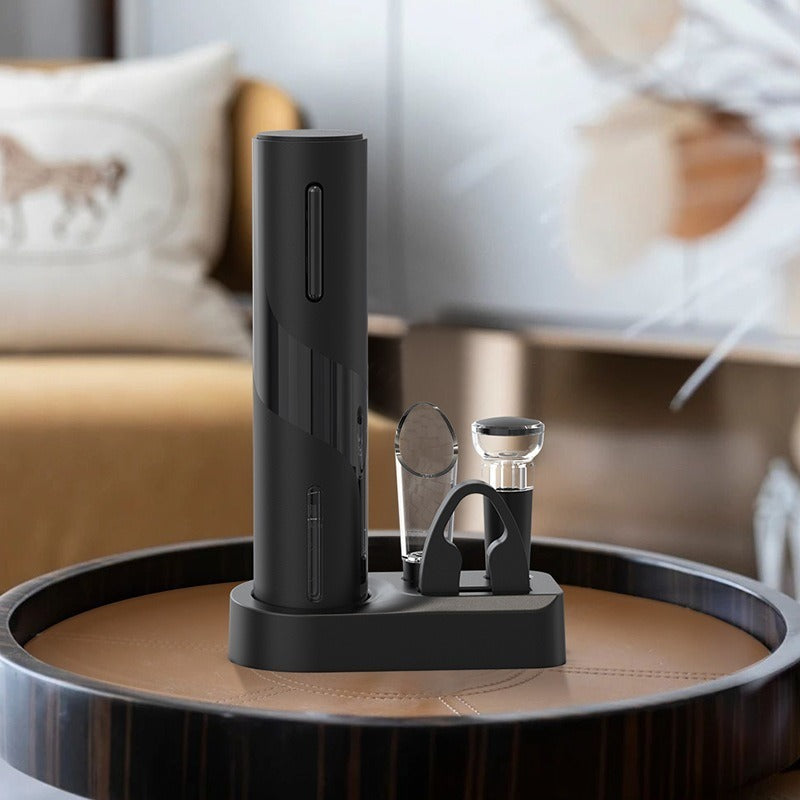 Rechargeable Red Wine Electric Bottle Opener With Storage Base Set