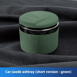Suede Luminous Prevent Fly Ash Car Ashtray
