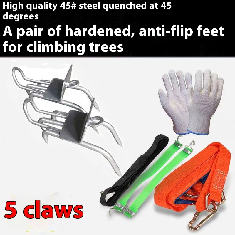 Tree Cat's Paw Five-claw Non-slip Foot Tie Universal Enhanced Version Five-claw Big Crutch Special Tool