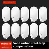 Hook Punch-free Kitchen Bathroom Behind The Door Traceless Load Bearing Stainless Steel