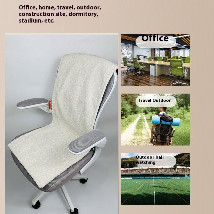 Weaving Mark Woolen Ni USB Heating Chair Cushion