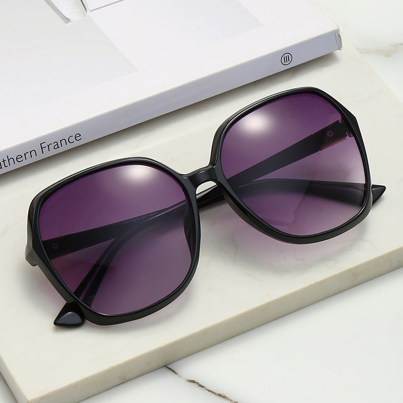 Women's Casual Elegant Plastic Square Sunglasses Large Frame