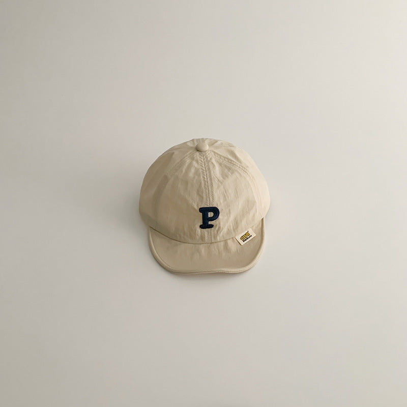 Ins Alphabet Peaked Cap Baby Sun Protection Children
