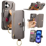 Litchi Grain Leather Back Sticky Flip Phone Leather Case