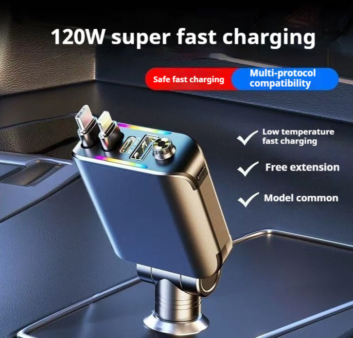 Starry Sky Car Charger 120W  Charger USB Plug