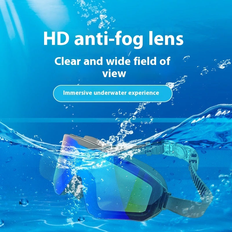 Swimming Goggles Super Large Vision HD Anti-fog