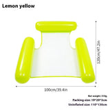 Striped Inflatable Water Sports Goods Recliner Floating Bed