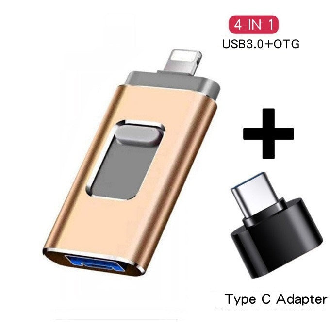Multifunctional Mobile Phone U-disk Suitable For Mobile Phone Four-in-one Metal