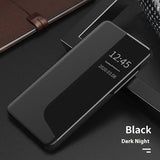 Side Window Magnetic Light And Drop-resistant Flip Bracket Phone Case