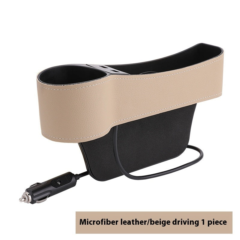 Car Seat Gap Storage Box Multi-function Dual USB Car