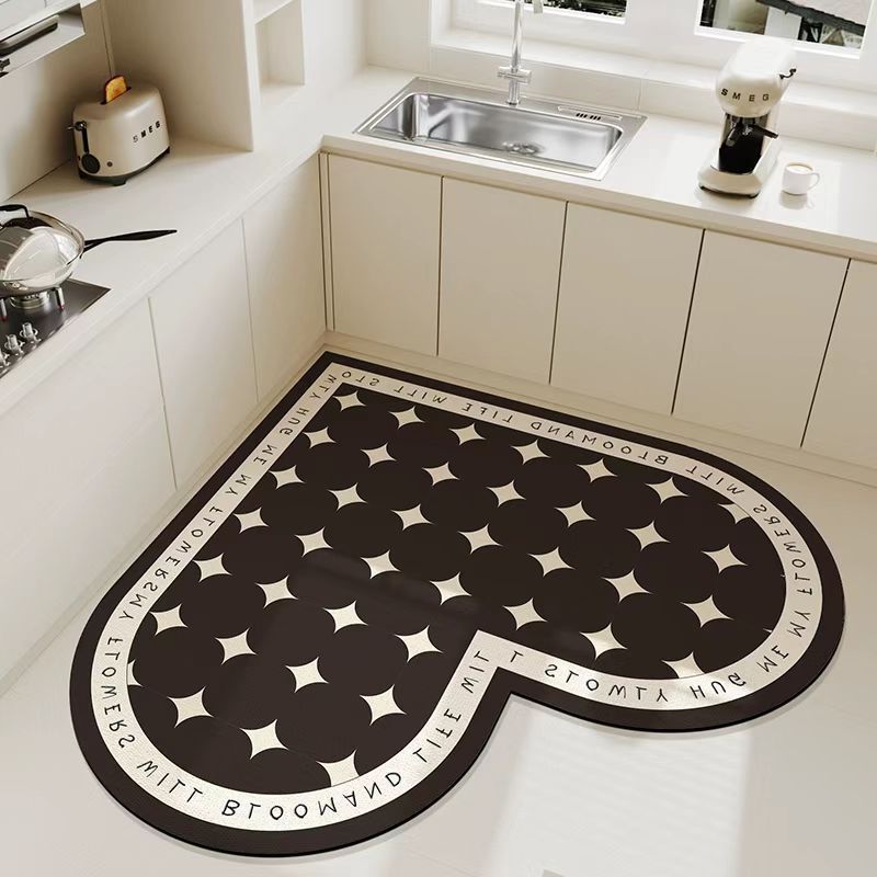 Kitchen Floor Mat Absorbent Oil-absorbent Quick-drying Stain-resistant