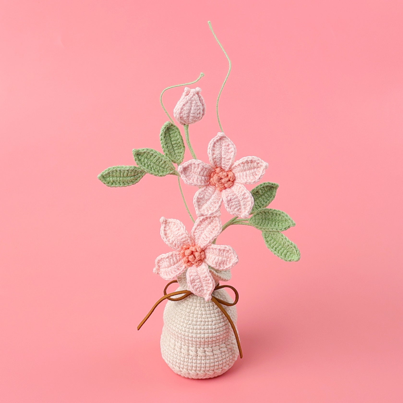 Handmade Wool Knitted Flower Pot