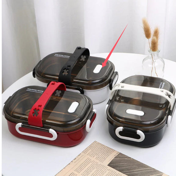 304 Stainless Steel Insulated Lunch Box Layer By Layer Sealed Rectangular Bento Box