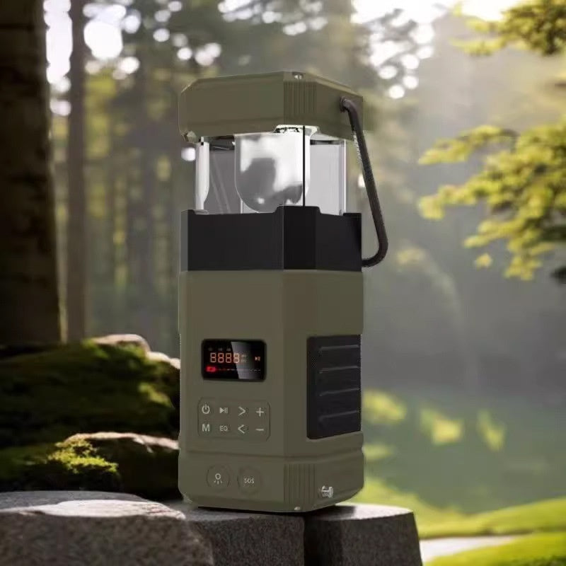 Hand Power Generation Solar Radio Bluetooth Speaker Camping Lantern