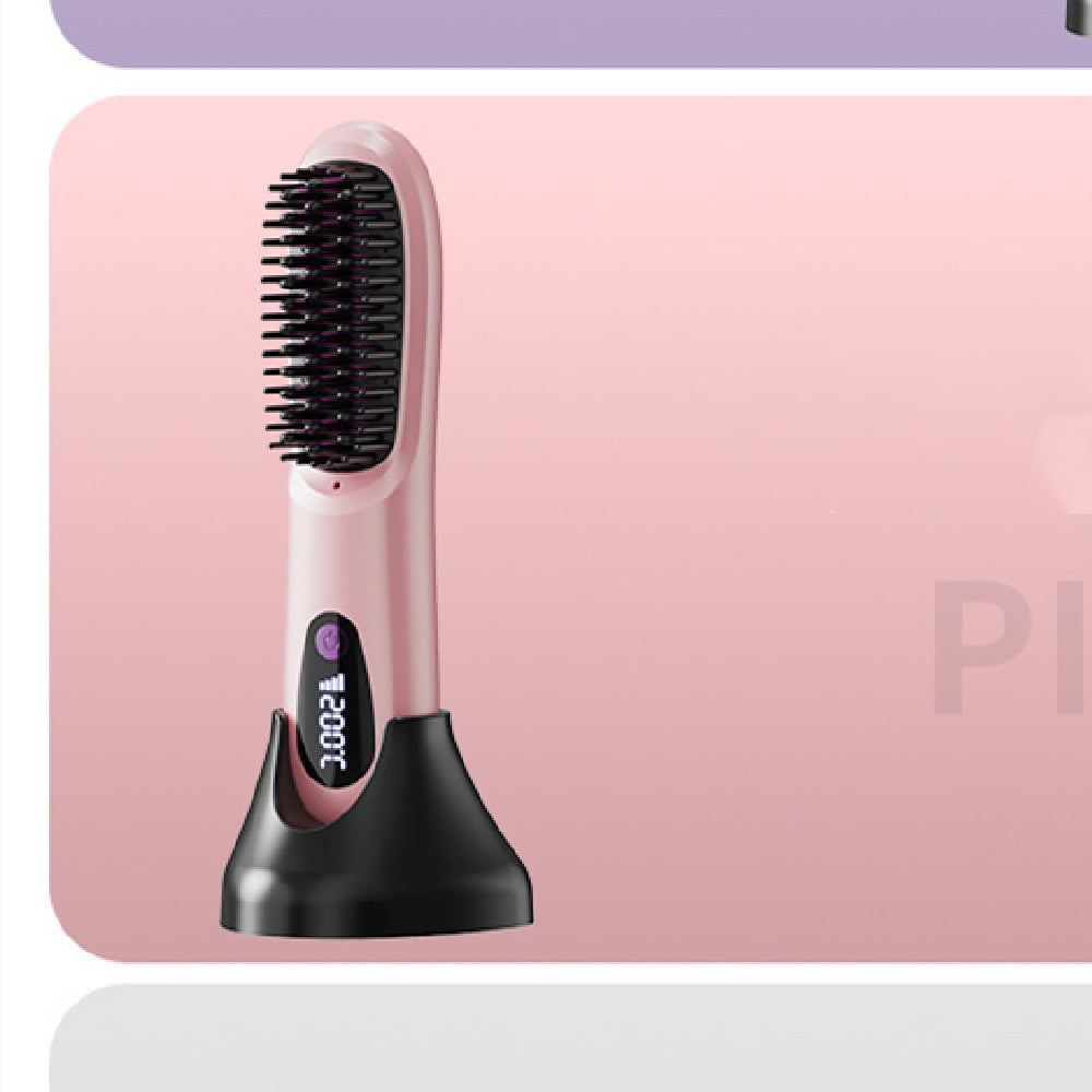 LCD Charging Straight Hair Styling Electric Comb
