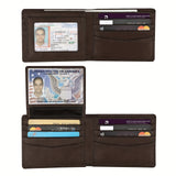 Anti-theft Swiping Texture Multiple Card Slots Three-fold Wallet