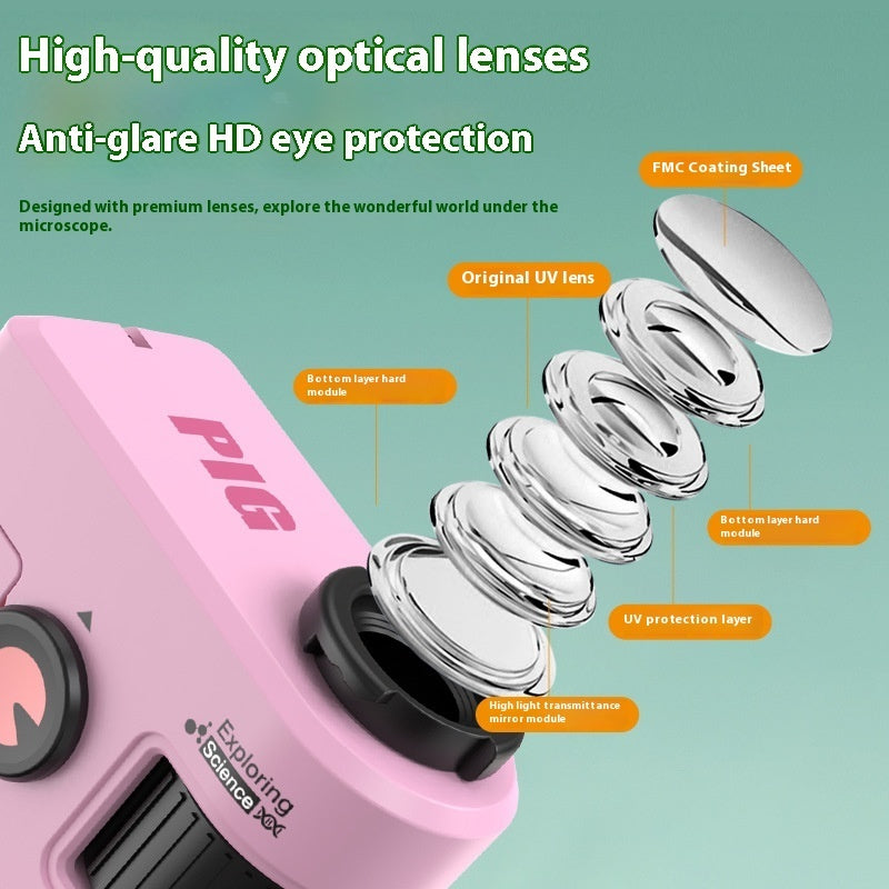 Internet Celebrity Portable Microscope Children's Mini Scientific Experiment Outdoor Exploration