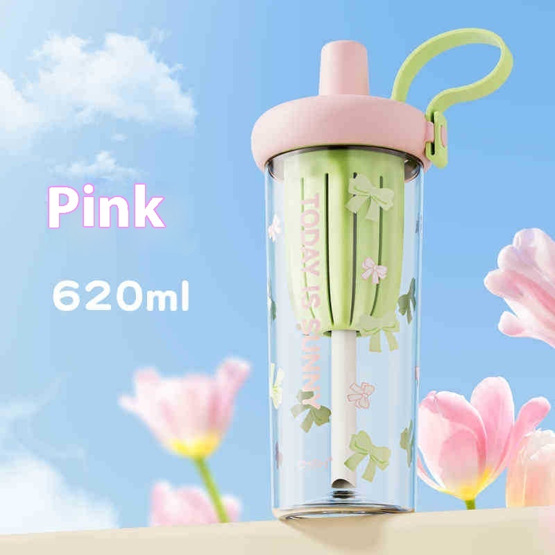 Simple Straw Portable Fruit Teas Cup