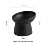 Oblique Mouth High Foot Candy Color Cat Bowl