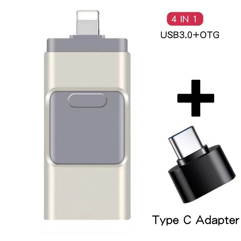 Multifunctional Mobile Phone U-disk Suitable For Mobile Phone Four-in-one Metal