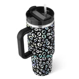 40 Oz Insulated Tumbler With Handle Straw