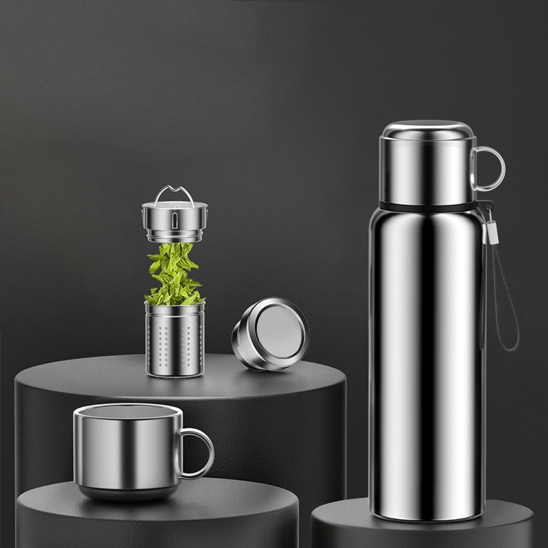 Smart Stainless Steel Thermos Cup Large Capacity Men's Outdoor Kettle