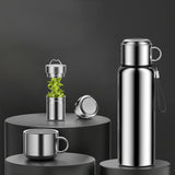 Smart Stainless Steel Thermos Cup Large Capacity Men's Outdoor Kettle