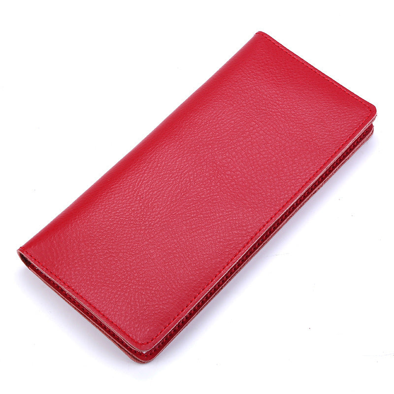 Genuine Cowhide Simple Women's Wallet Fashion