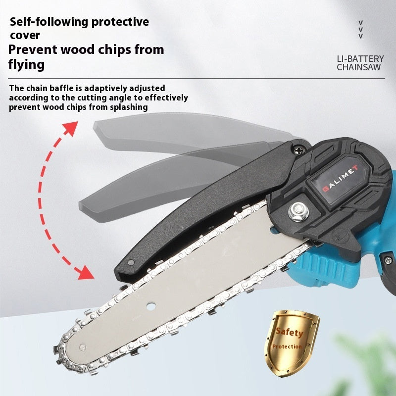 6-inch Lithium Chainsaw Rechargeable Portable Electric Chain Saw