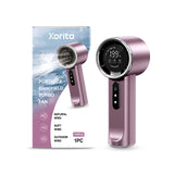 Purple High-speed Handheld Fan Three-gear Wind Free Adjustment Fast Charge Ultra-long Life Battery Mute Portable