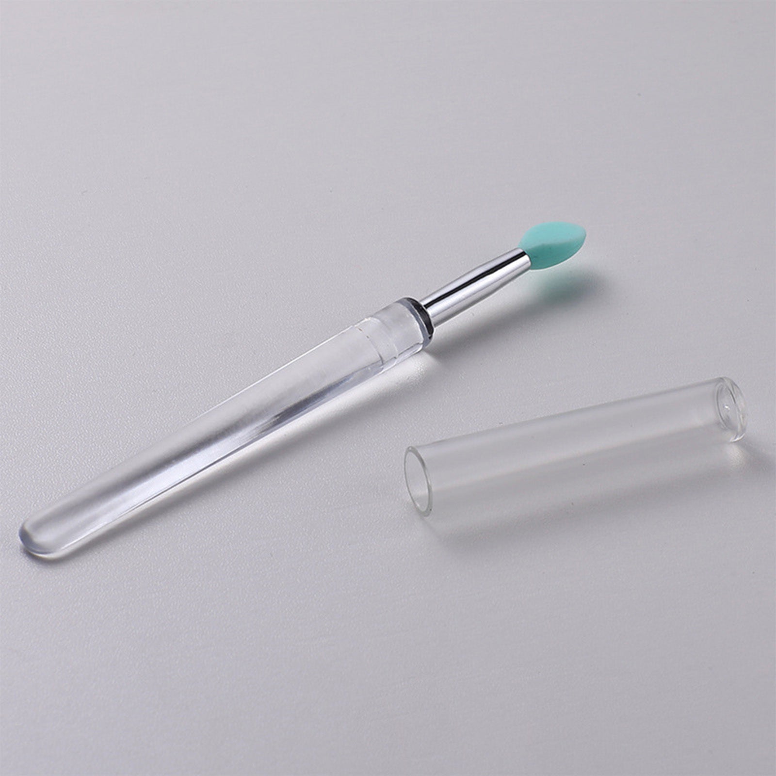 Reusable Silicone Lip Brush Set For Lipstick, Gloss, Balm, Mask & Scrub - Hygienic Caps, 8 Colors
